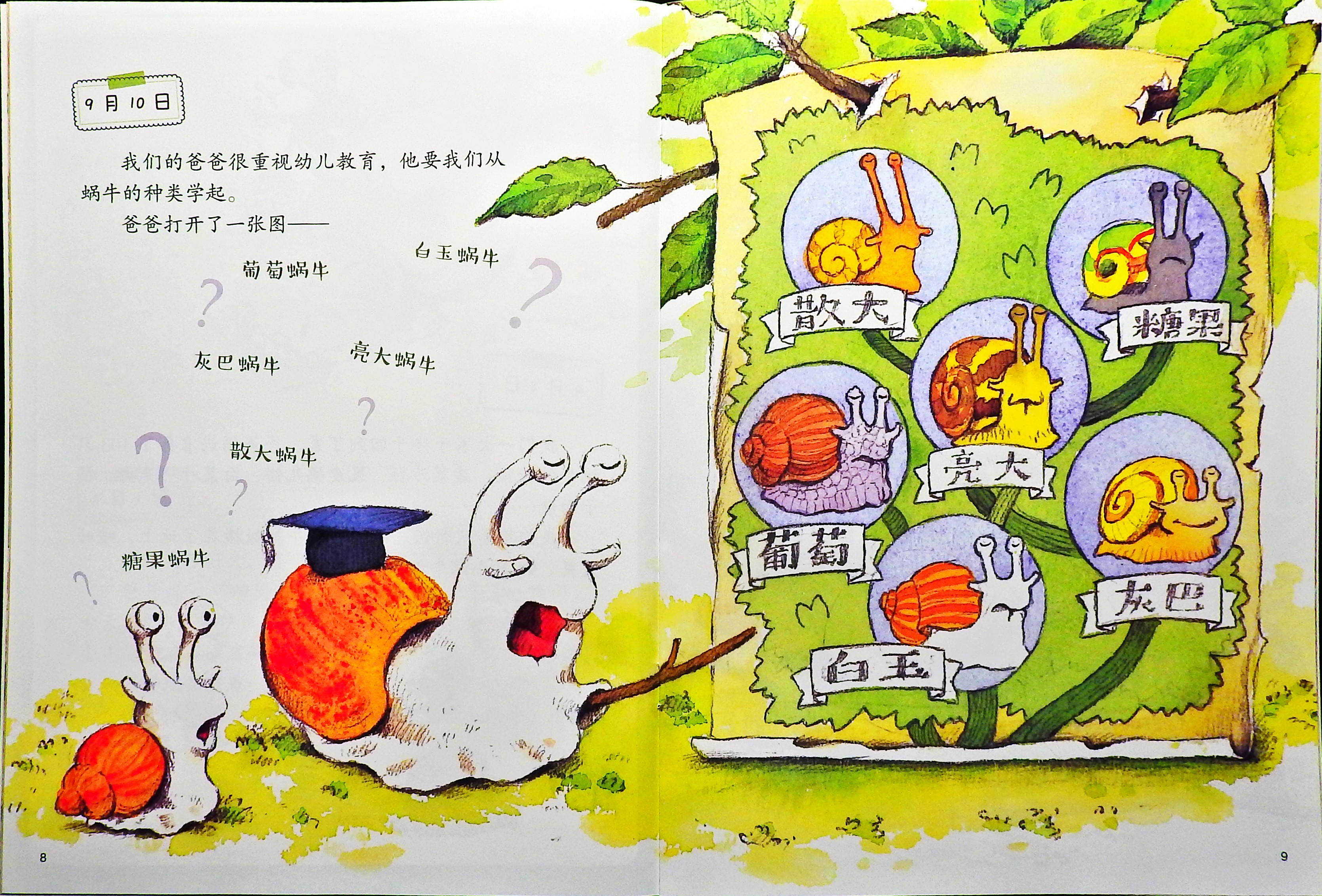 蜗牛的日记 (06),绘本,绘本故事,绘本阅读,故事书,童书,图画书,课外阅读